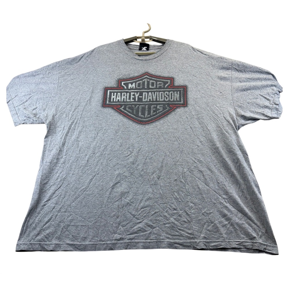 Harley Davidson T-Shirt Mens 3XL Gray Orlando Florida Eagle Bar Shield Tee